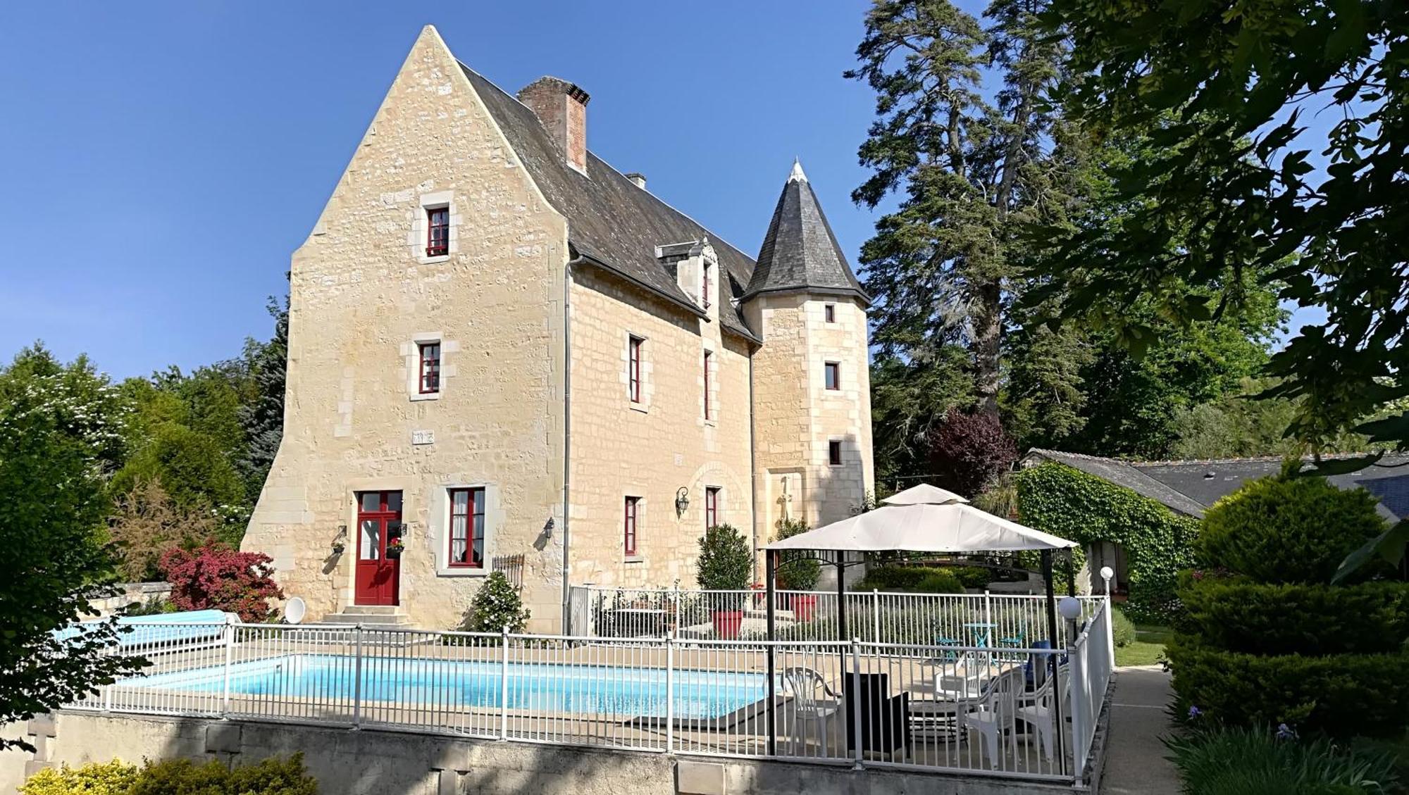 לינה וארוחת בוקר Seuilly Manoir De L'Abbaye מראה חיצוני תמונה